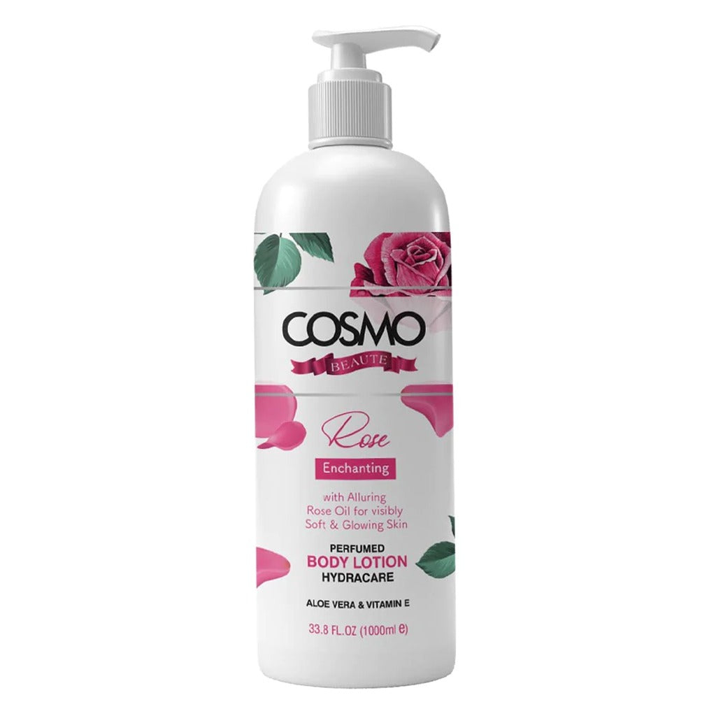 Cosmo Beaute Perfumed Enchanting Body Lotion Rose 1000 mL - Easy Pharmacy LLC