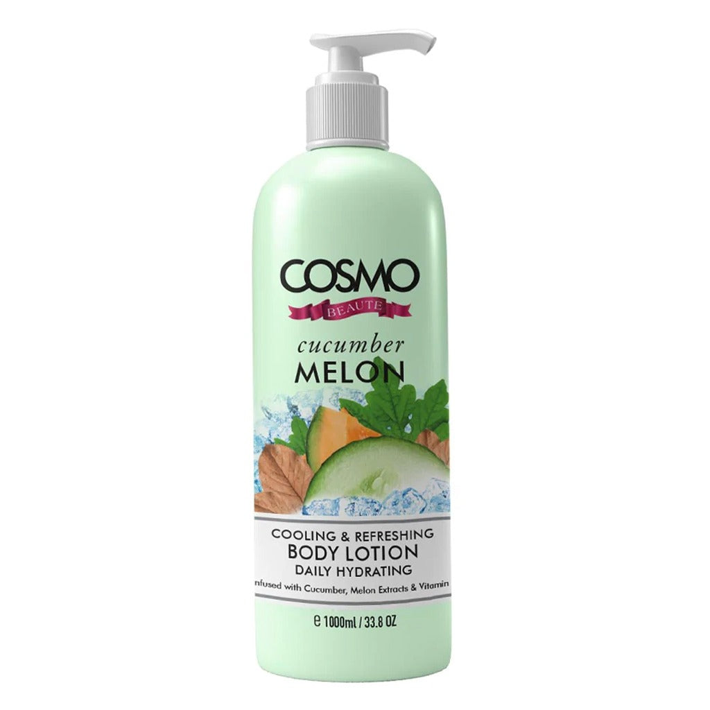 Cosmo Beaute Cooling & Refreshing Body Lotion Cucumber Melon 1000 mL - Easy Pharmacy LLC