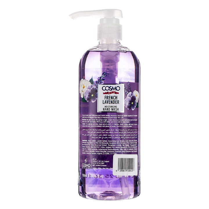 Cosmo Beaute Moisturizing Hand Wash French Lavender 750 mL - Easy Pharmacy LLC