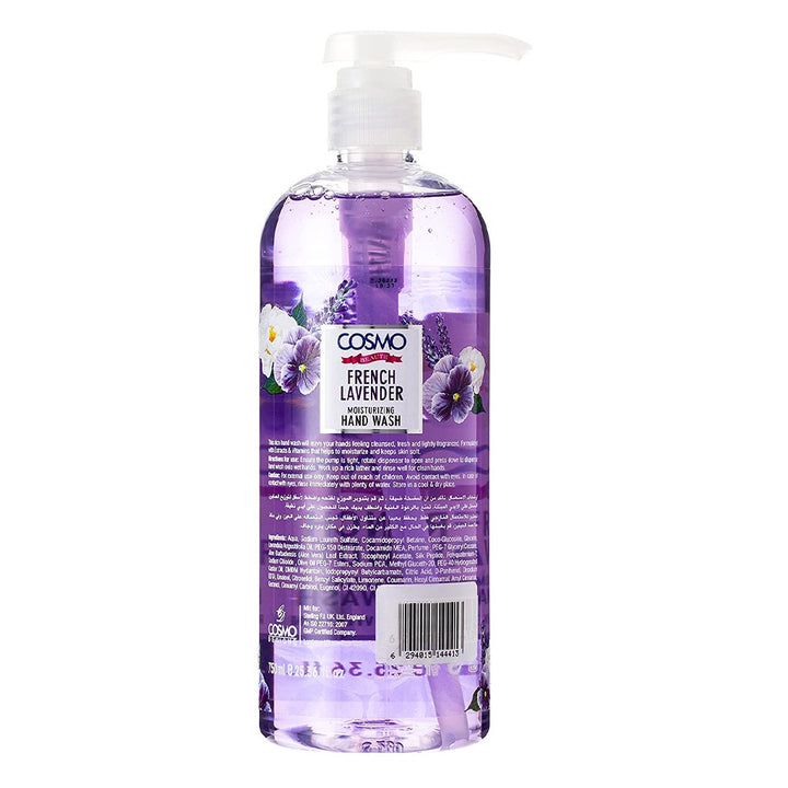 Cosmo Beaute Moisturizing Hand Wash French Lavender 750 mL - Easy Pharmacy LLC
