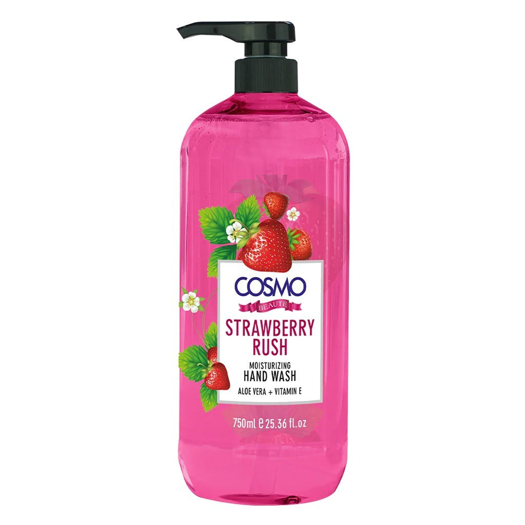 Cosmo Beaute Hand Wash Strawberry Rush 750 mL - Easy Pharmacy LLC