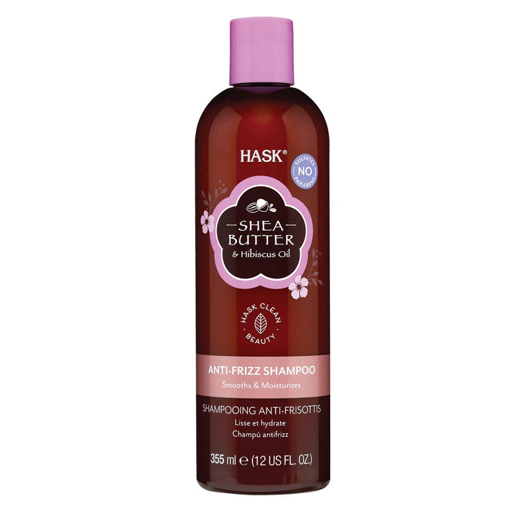 Hask Shea Butter & Hibiscus Oil Anti-Frizz Shampoo 355 mL - Easy Pharmacy LLC