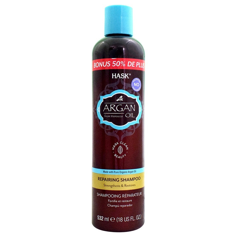 Hask Argan Oil From Morocco Repairing Shampoo 532 mL - Easy Pharmacy LLC