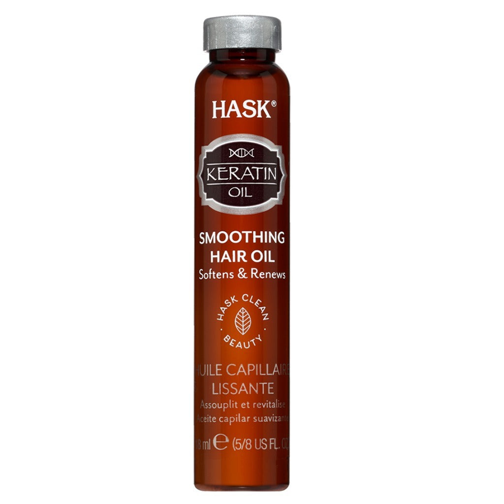 Hask Keratin Protein Smoothing Shine Hair Oil Treatment 18 mL - Easy Pharmacy LLC