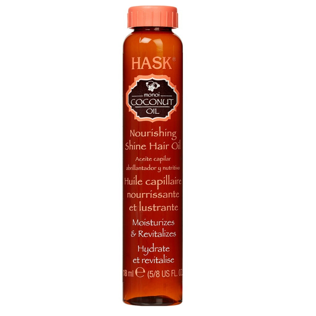 Hask Monoi Coconut Oil Nourishing Shine Hair Oil Treatment 18 mL - Easy Pharmacy LLC