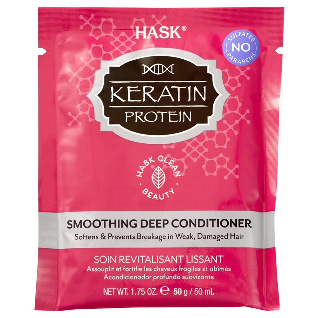 Hask Keratin Protein Smoothing Deep Conditioner For weak, damaged hair 50 g - Easy Pharmacy LLC