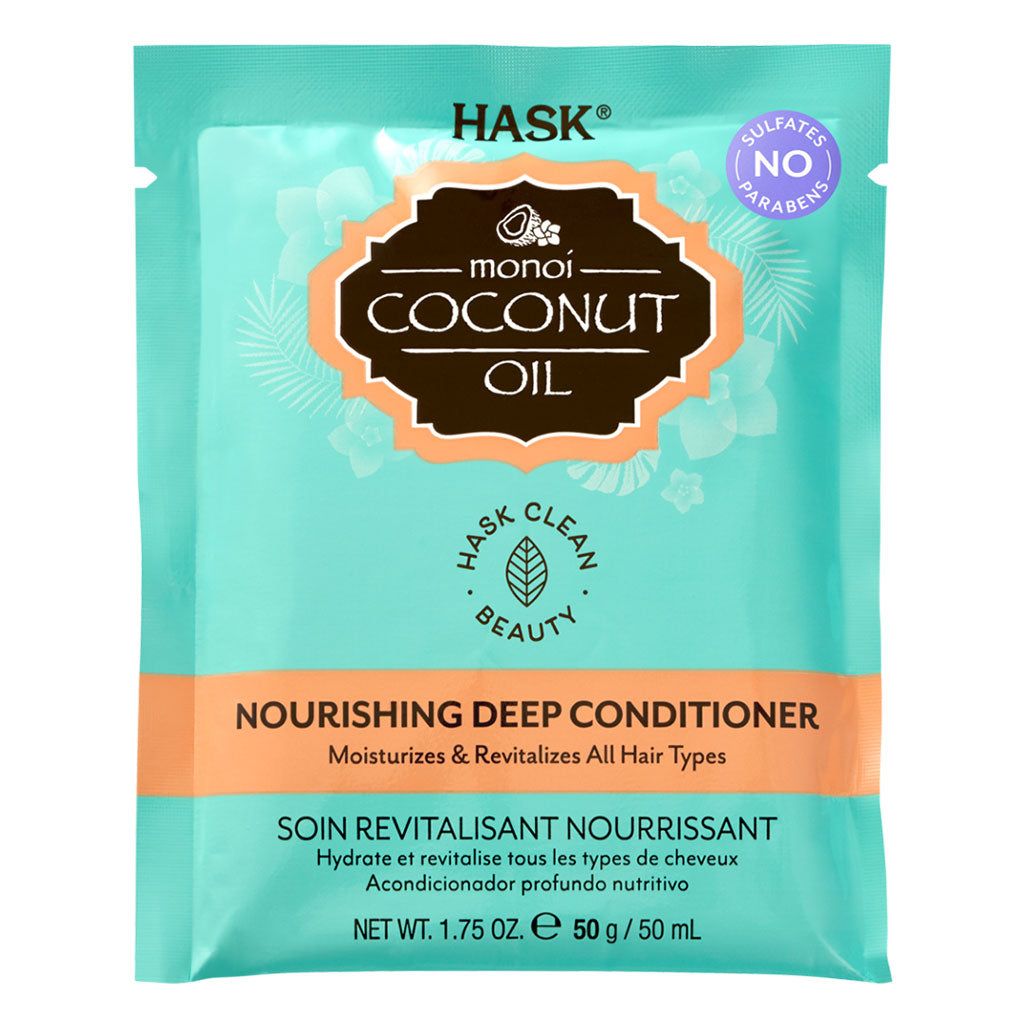 Hask Monoi Coconut Oil Nourishing Deep Conditioner For All Hair types 50 g - Easy Pharmacy LLC