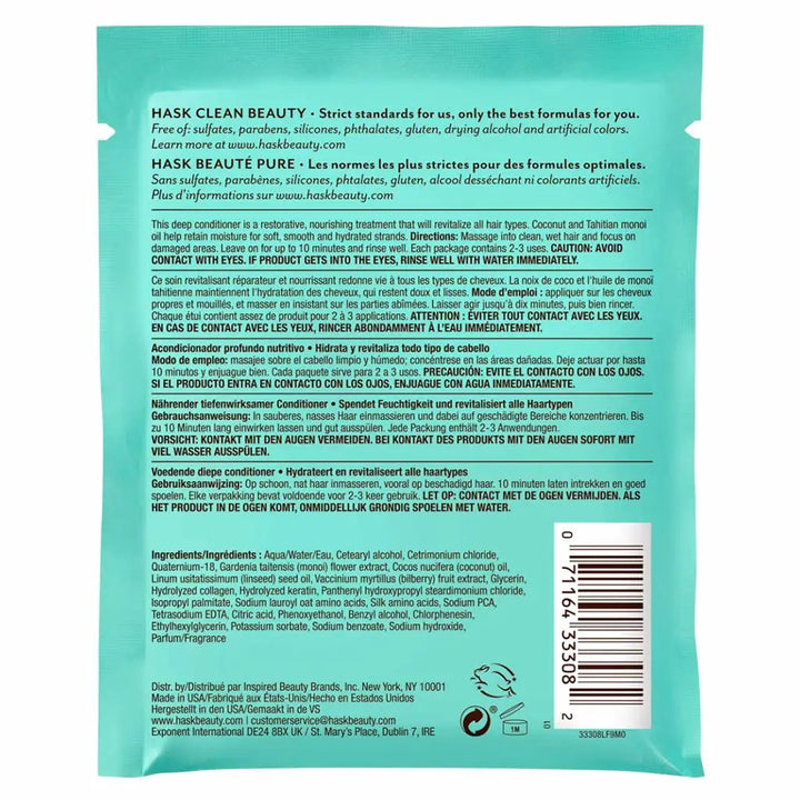 Hask Monoi Coconut Oil Nourishing Deep Conditioner For All Hair types 50 g