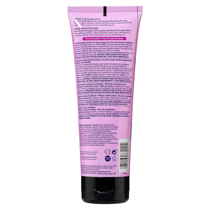 Hask Curl Care Intensive Deep Conditioner To Protect & Maintain All Curl Patterns 198ml - Easy Pharmacy LLC