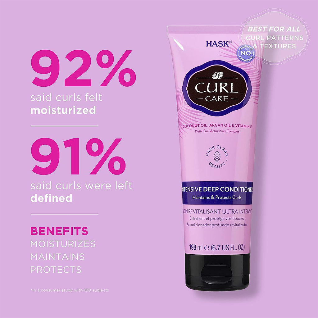 Hask Curl Care Intensive Deep Conditioner To Protect & Maintain All Curl Patterns 198ml - Easy Pharmacy LLC