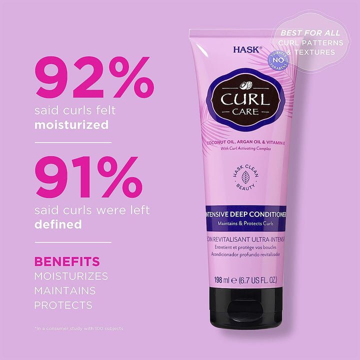 Hask Curl Care Intensive Deep Conditioner To Protect & Maintain All Curl Patterns 198ml - Easy Pharmacy LLC