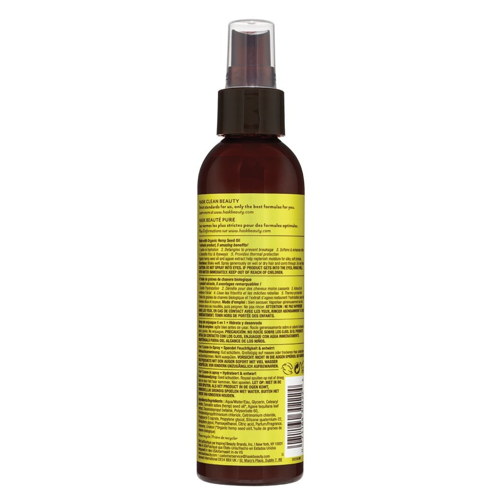 Hask Hemp Oil And Agave 5 In 1 Leave-In Spray 175 mL - Easy Pharmacy LLC
