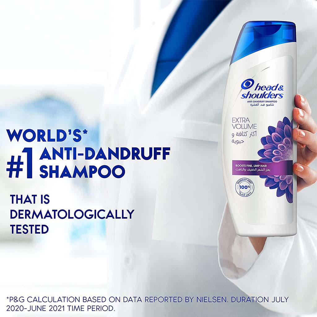 Head & Shoulders Extra Volume Anti-Dandruff Shampoo For Fine And Limp Hair 400ml - Easy Pharmacy LLC