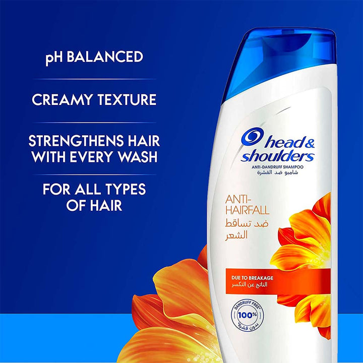 Head & Shoulders Anti-Hairfall Anti-Dandruff Shampoo 400ml - Easy Pharmacy LLC