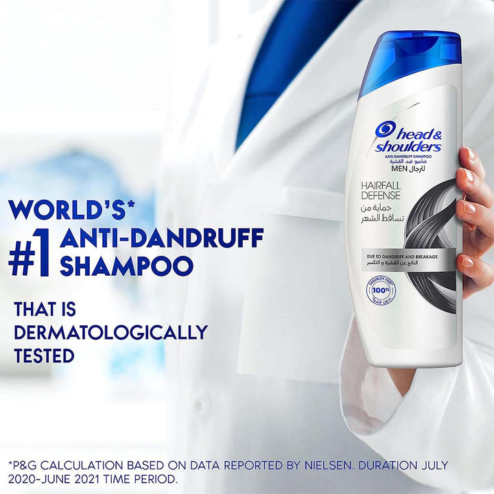 Head & Shoulders Hairfall Defense Anti-Dandruff Shampoo For Men 200ml - Easy Pharmacy LLC