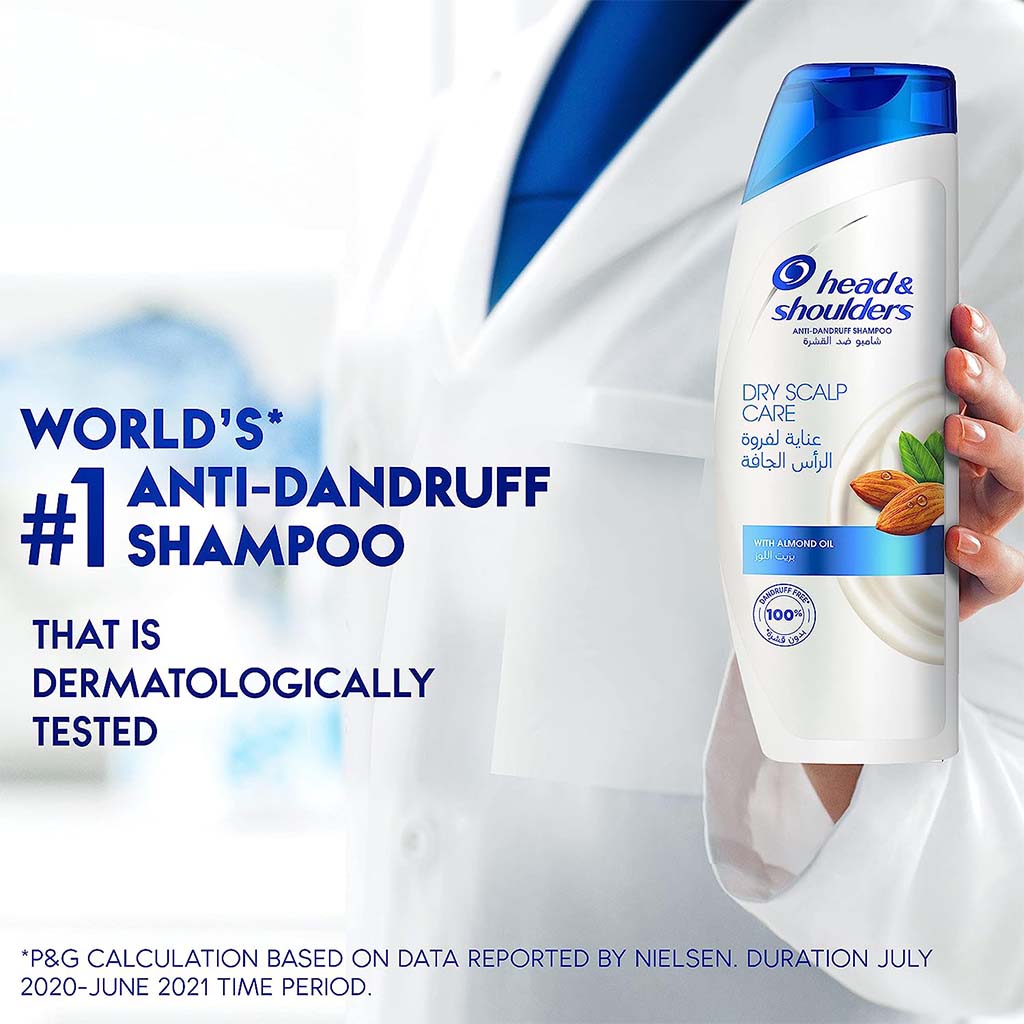 Head & Shoulders Dry Scalp Care Anti-Dandruff Paraben Free Shampoo With Almond Oil 400ml - Easy Pharmacy LLC