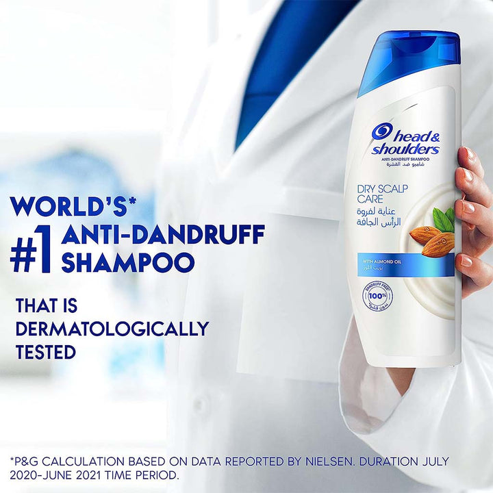 Head & Shoulders Dry Scalp Care Anti-Dandruff Paraben Free Shampoo With Almond Oil 400ml - Easy Pharmacy LLC