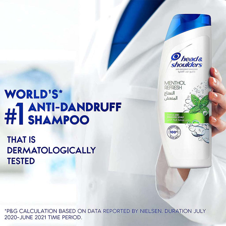 Head & Shoulders Menthol Refresh Anti-Dandruff Shampoo 190ml - Easy Pharmacy LLC