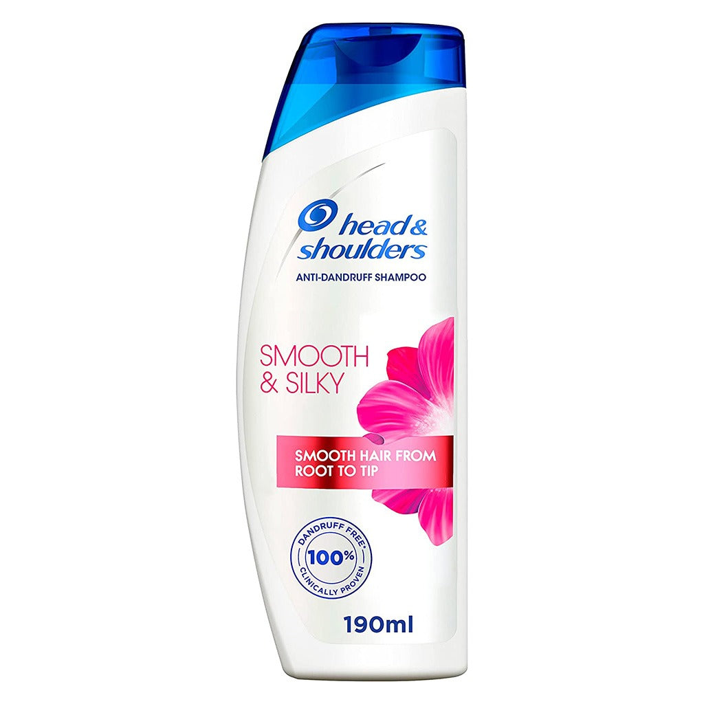 Head & Shoulders Smooth & Silky Anti-Dandruff Paraben-Free Shampoo For Dry & Frizzy Hair 190ml - Easy Pharmacy LLC
