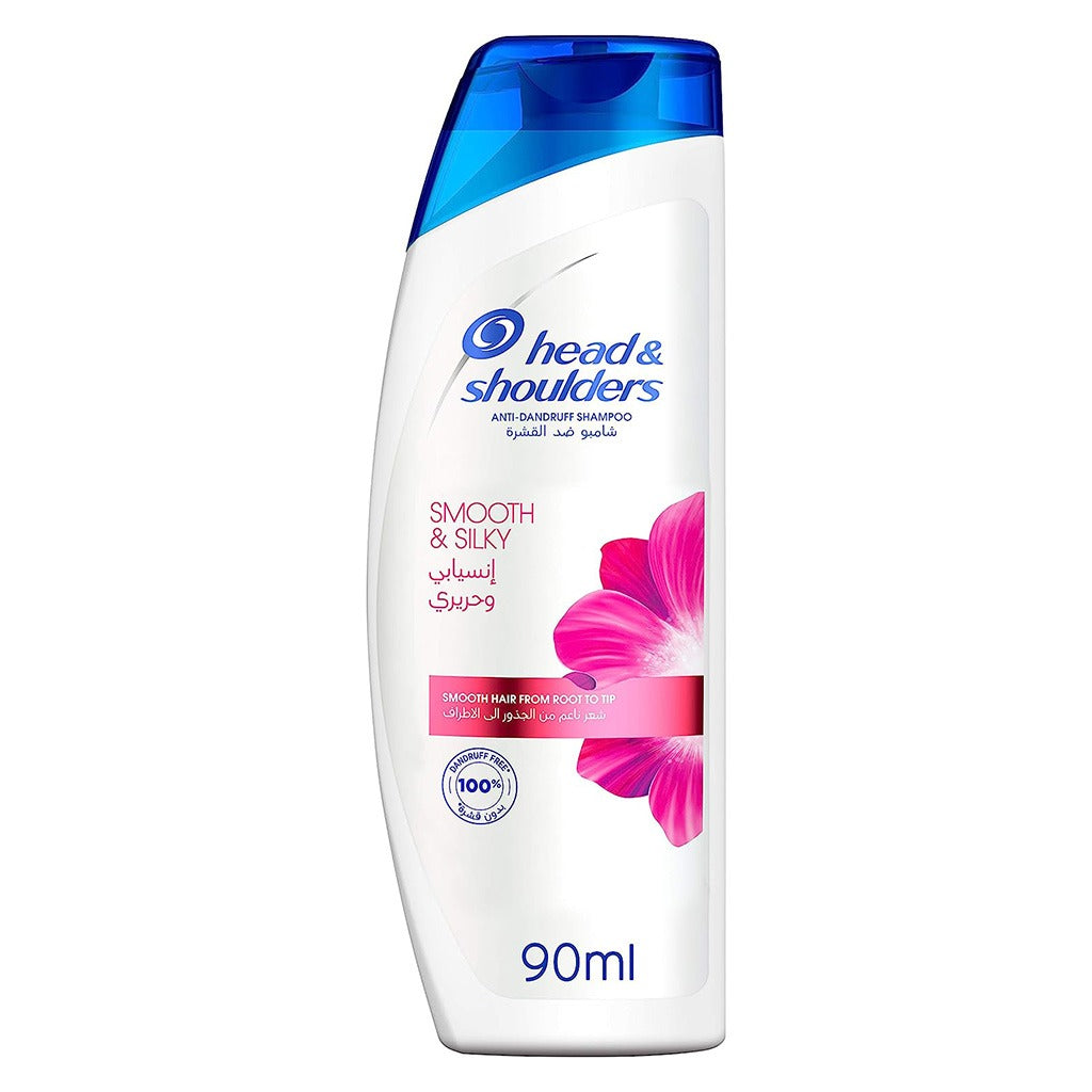 Head & Shoulders Smooth & Silky Anti-Dandruff Paraben-Free Shampoo For Dry & Frizzy Hair 90ml - Easy Pharmacy LLC