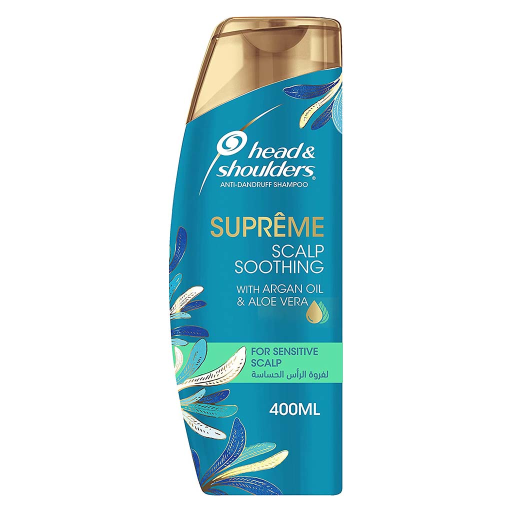 Head & Shoulders Supreme Scalp Soothing Anti-Dandruff Shampoo For Sensitive Scalp 400ml - Easy Pharmacy LLC