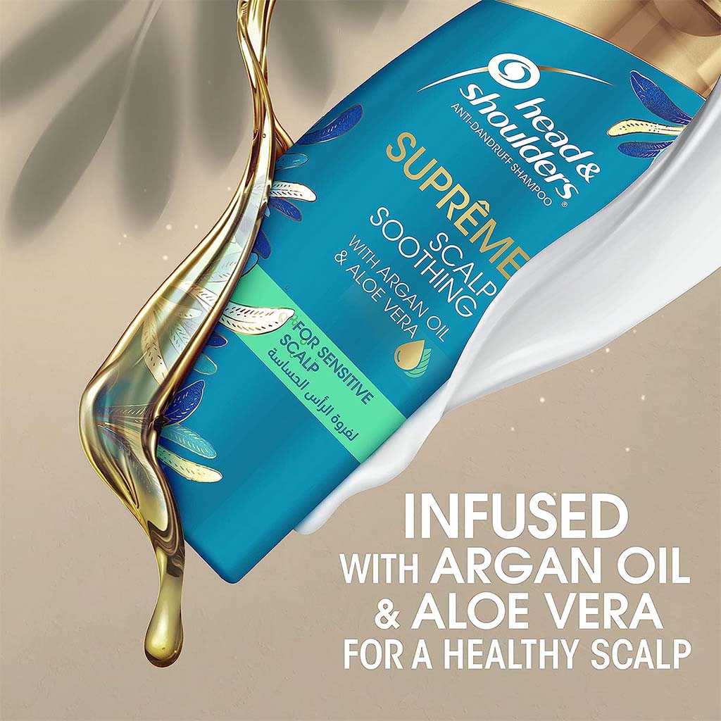 Head & Shoulders Supreme Scalp Soothing Anti-Dandruff Shampoo For Sensitive Scalp 400ml - Easy Pharmacy LLC