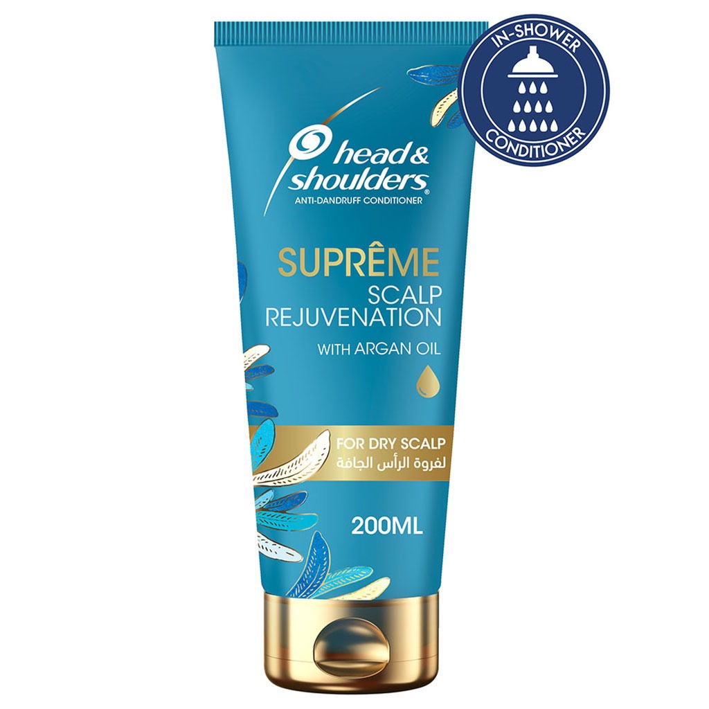 Head & Shoulders Supreme Scalp And Hair Conditioner With Argan Oil For Dry Scalp Rejuvenation 200ml - Easy Pharmacy LLC