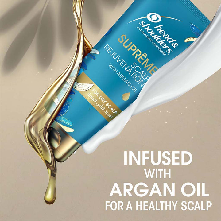Head & Shoulders Supreme Scalp And Hair Conditioner With Argan Oil For Dry Scalp Rejuvenation 200ml - Easy Pharmacy LLC