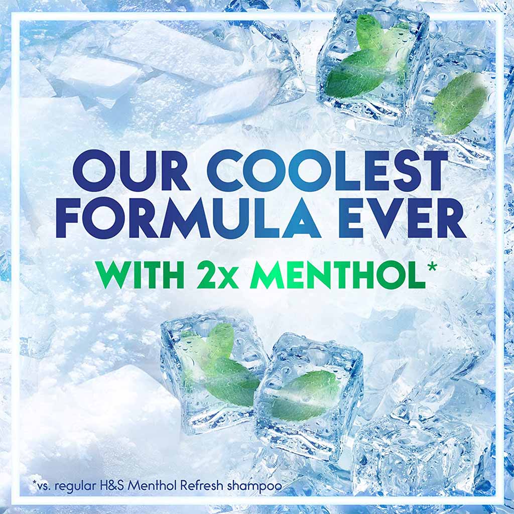 Head & Shoulders Sub Zero Menthol Anti-Dandruff Shampoo For Cooling Freshness 400ml - Easy Pharmacy LLC