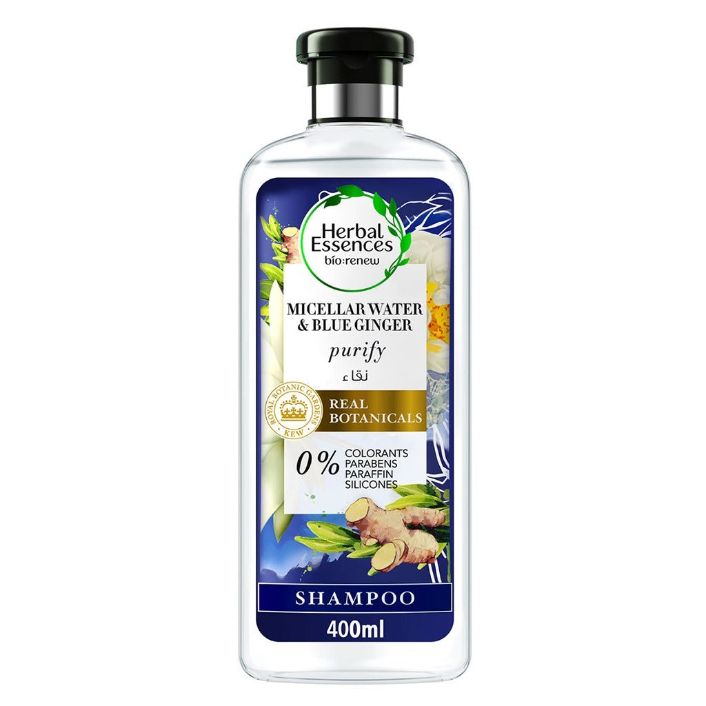 Herbal Essence Bio Renew Purify Micellar Water And Blue Ginger Shampoo 400 mL 73922 - Easy Pharmacy LLC