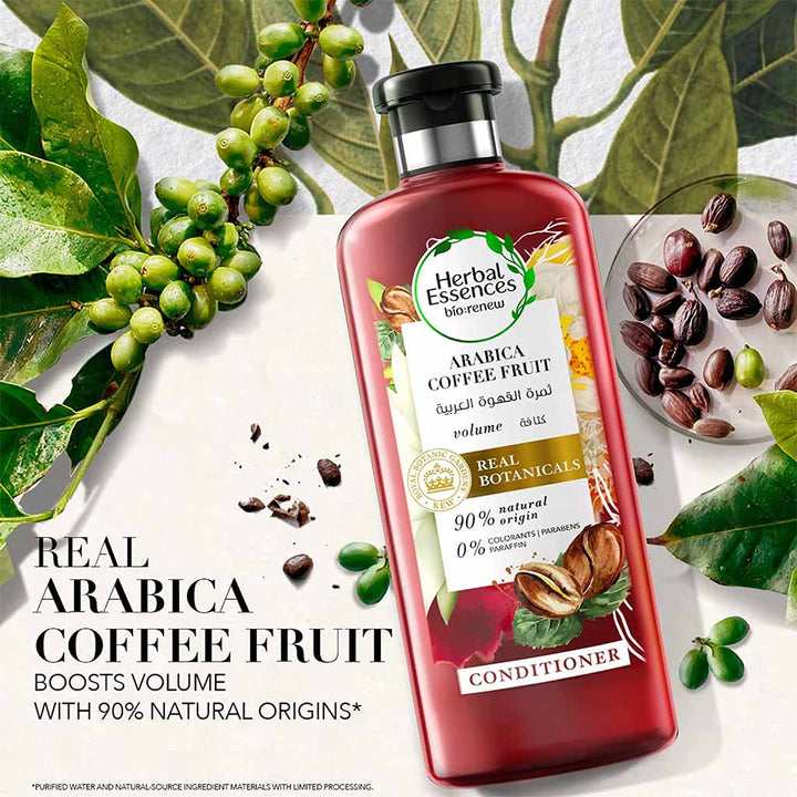 Herbal Essences Bio: Renew Arabica Coffee Volume Boost Fruit Conditioner For Fine Hair 400ml - Easy Pharmacy LLC