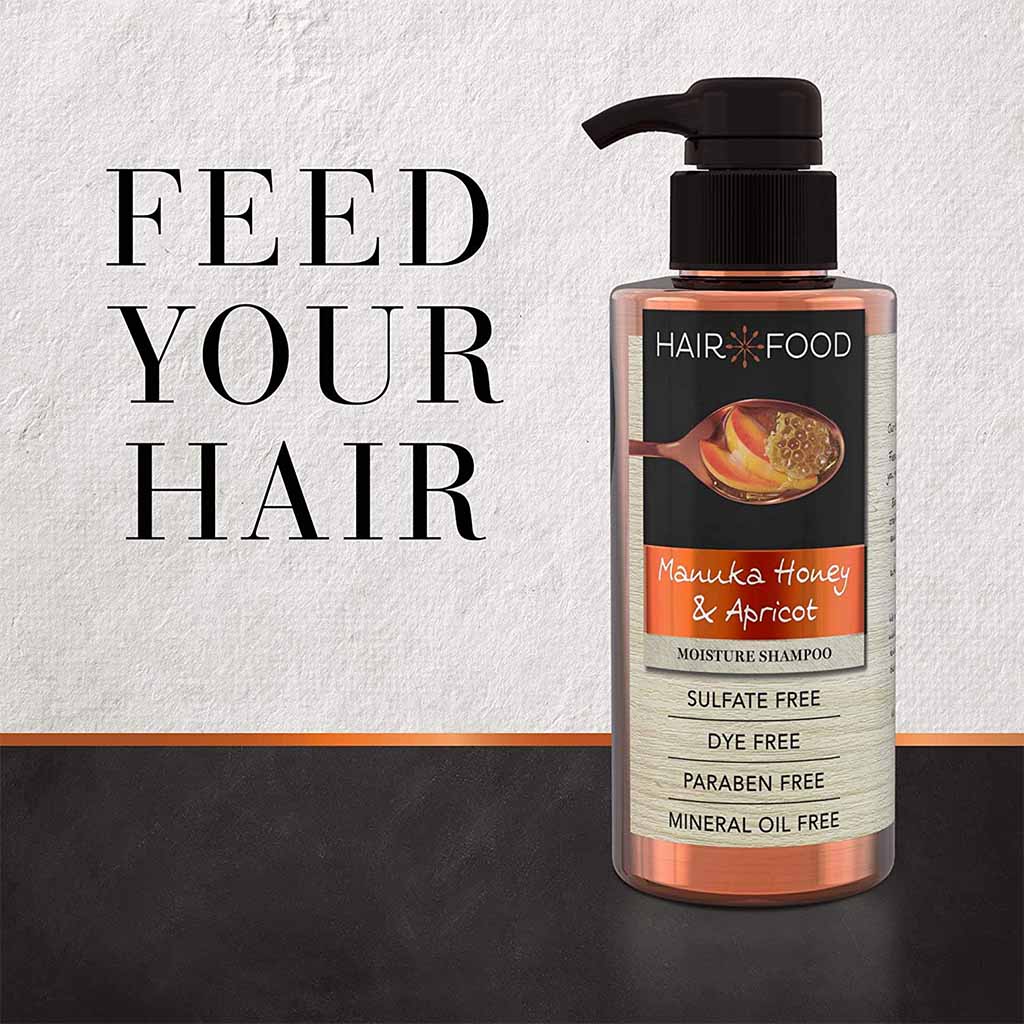 Hair Food Sulfate Free Moisturizing Shampoo With Manuka Honey And Apricot 300ml - Easy Pharmacy LLC