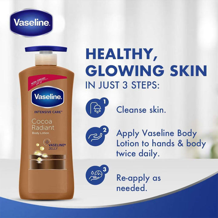 Vaseline Cocoa Radiant Body Lotion 400 mL - Easy Pharmacy LLC
