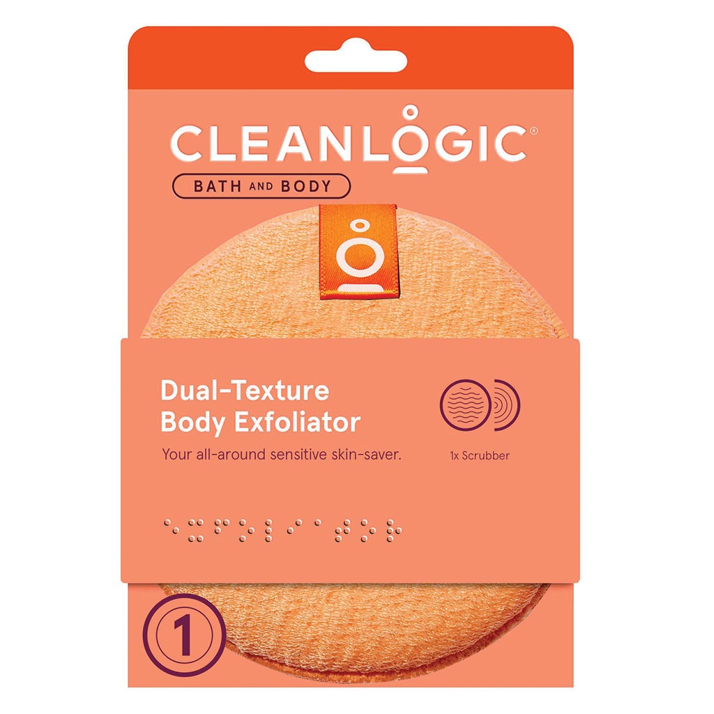 Cleanlogic Bath & Body Dual-Texture Body Exfoliator CL-102-4 - Easy Pharmacy LLC