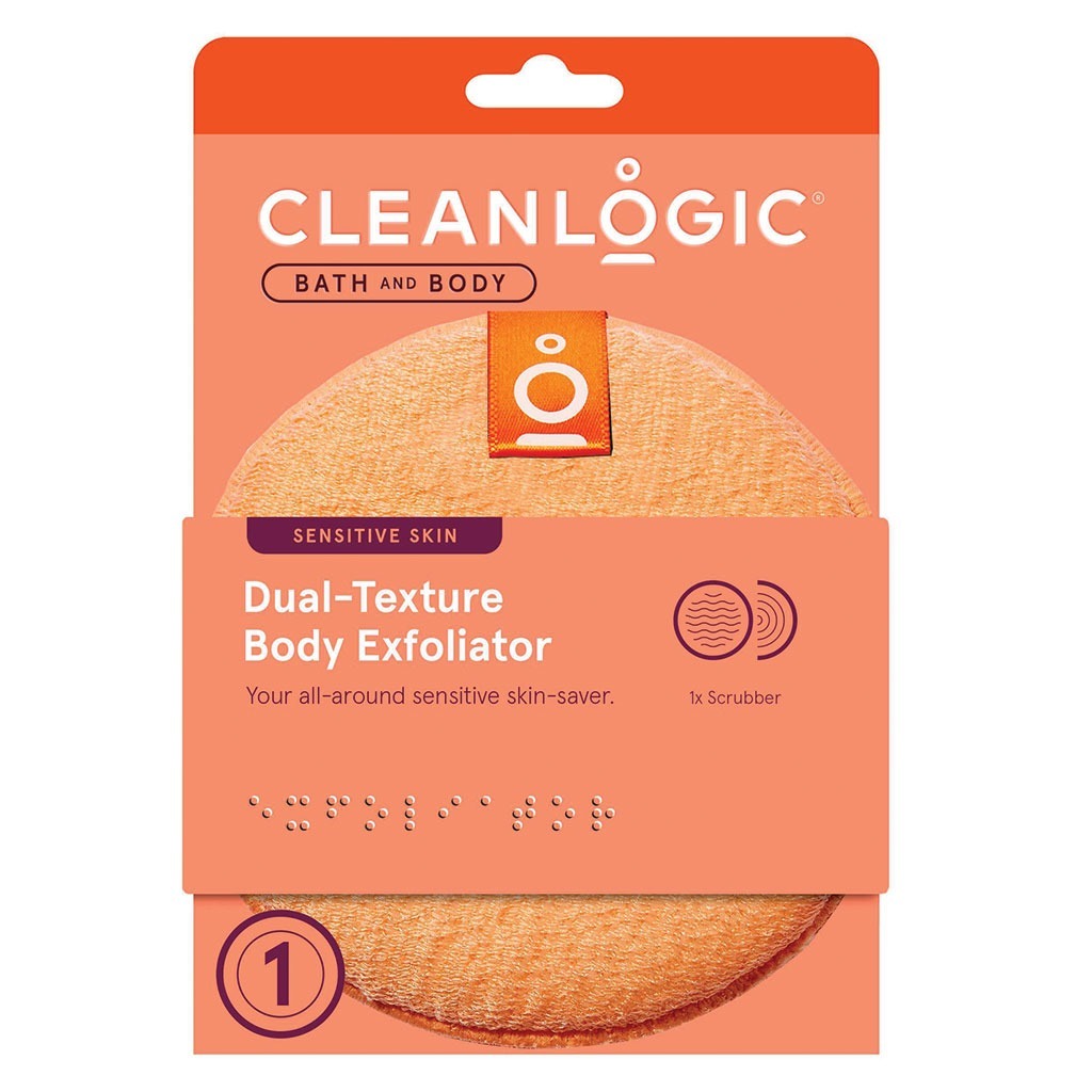 Cleanlogic Bath & Body Dual-Texture Body Exfoliator Sensitive Skin CL-02583-48 - Easy Pharmacy LLC