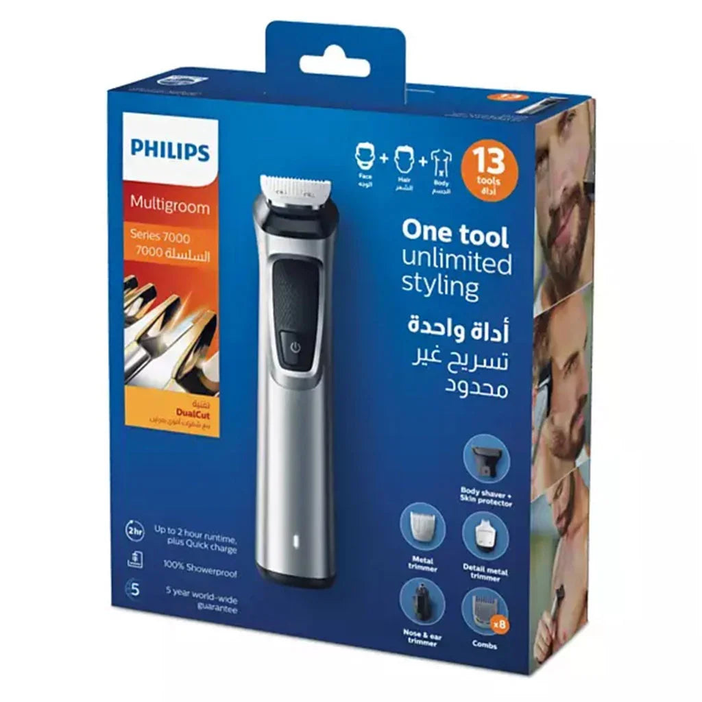 Philips Multigroom 7000 Series 13 In 1 Grooming Kit For Face Hair And Body MG7715/13 - Easy Pharmacy LLC