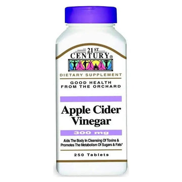 21st Century Apple Cider Vinegar 300mg Tablets, 250 Tablets