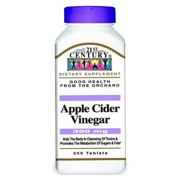 21st Century Apple Cider Vinegar 300mg Tablets, 250 Tablets