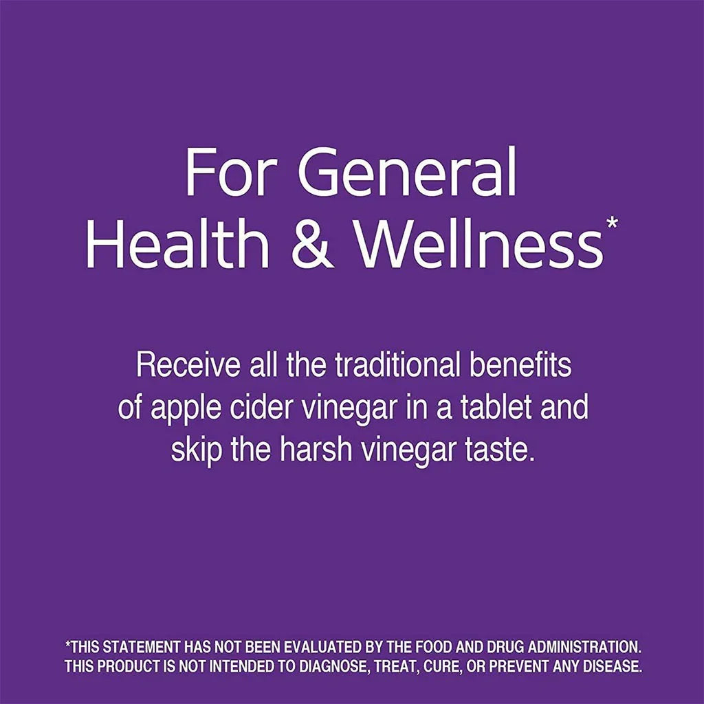 21st Century Apple Cider Vinegar 300mg Tablets For Detoxification & Metabolism Support, Pack of 250's - Easy Pharmacy LLC