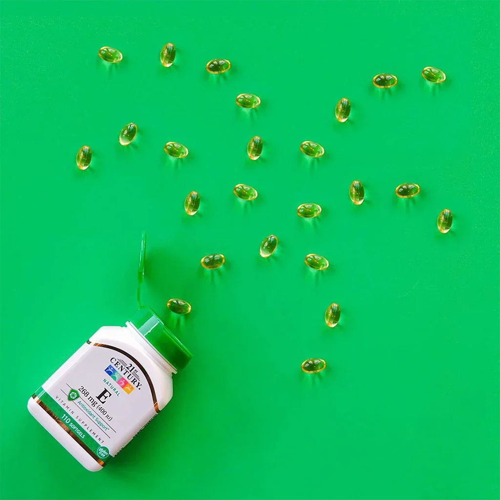 21st Century Vitamin E 400IU Softgel For Antioxidant Support, Pack of 110's - Easy Pharmacy LLC