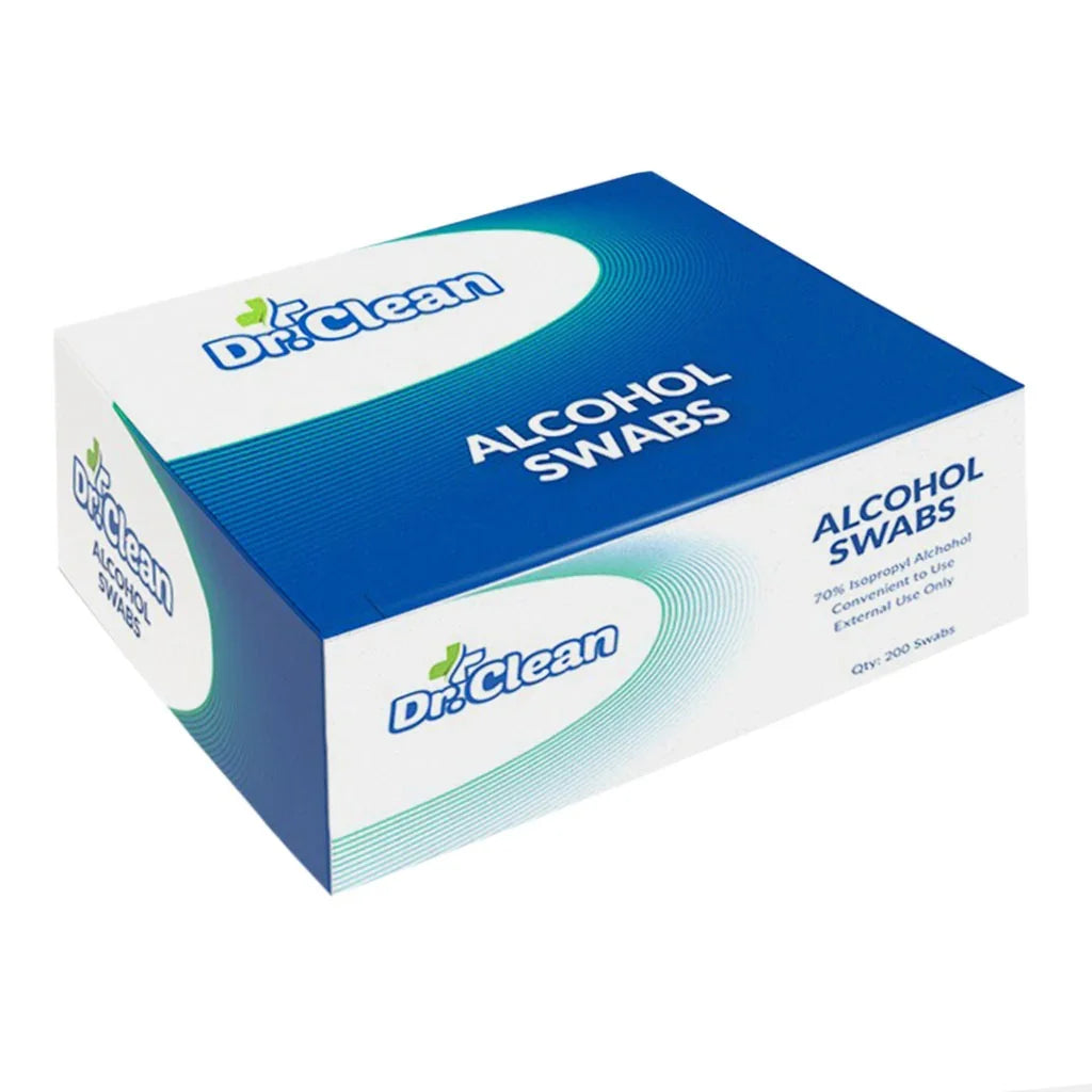 Dr Clean Alcohol Swabs, Pack of 200's - Easy Pharmacy LLC