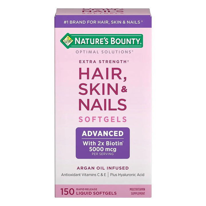 Nature's Bounty Optimal Solutions Extra Strength Hair, Skin And Nails Softgel 150's - Easy Pharmacy LLC