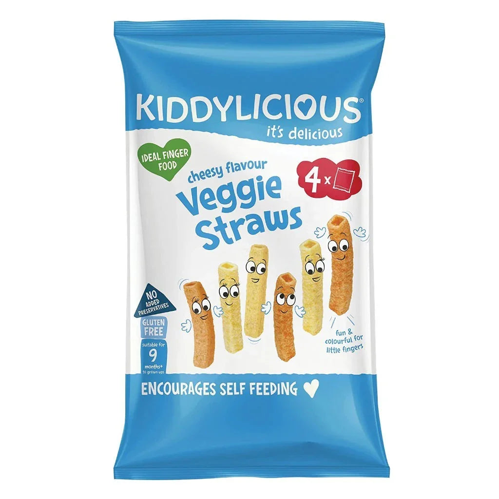 Kiddylicious 9+ Months Veggie Straws Cheesy Flavor Toddlers Snack Multi-Pack 12 g, 4’s - Easy Pharmacy LLC