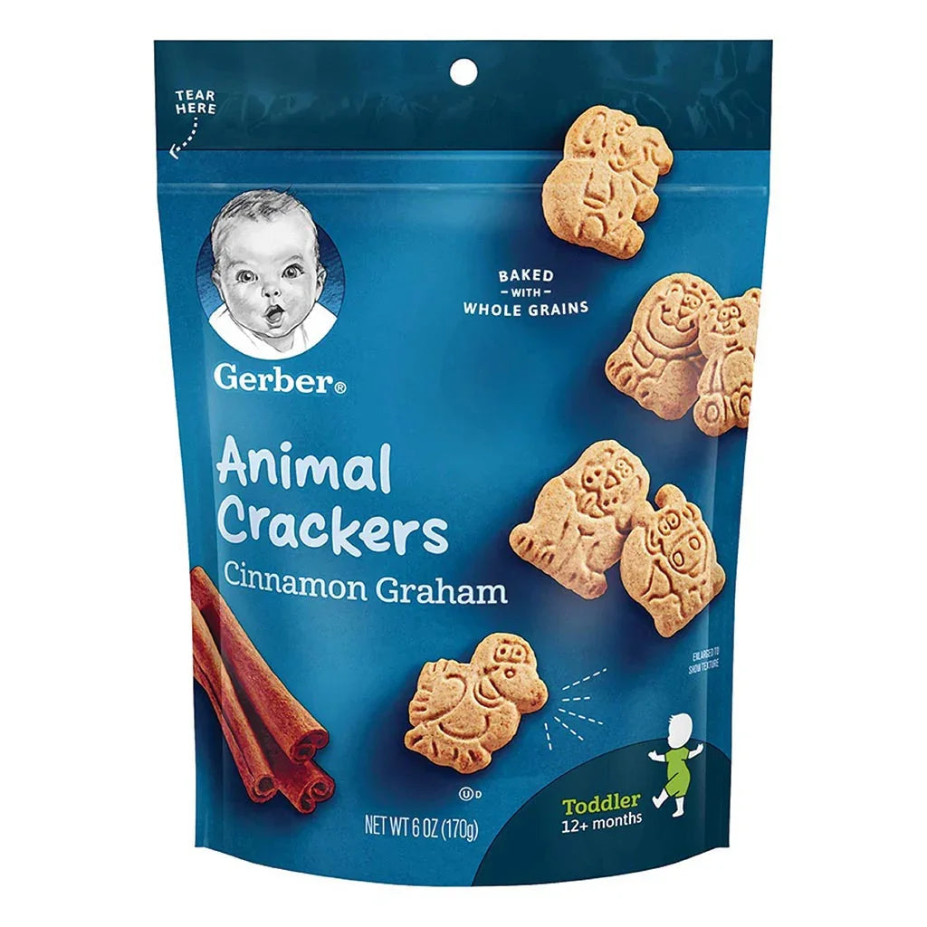 Gerber Animal Crackers 12+ Months Cinnamon Graham Biscuit 170 g - Easy Pharmacy LLC