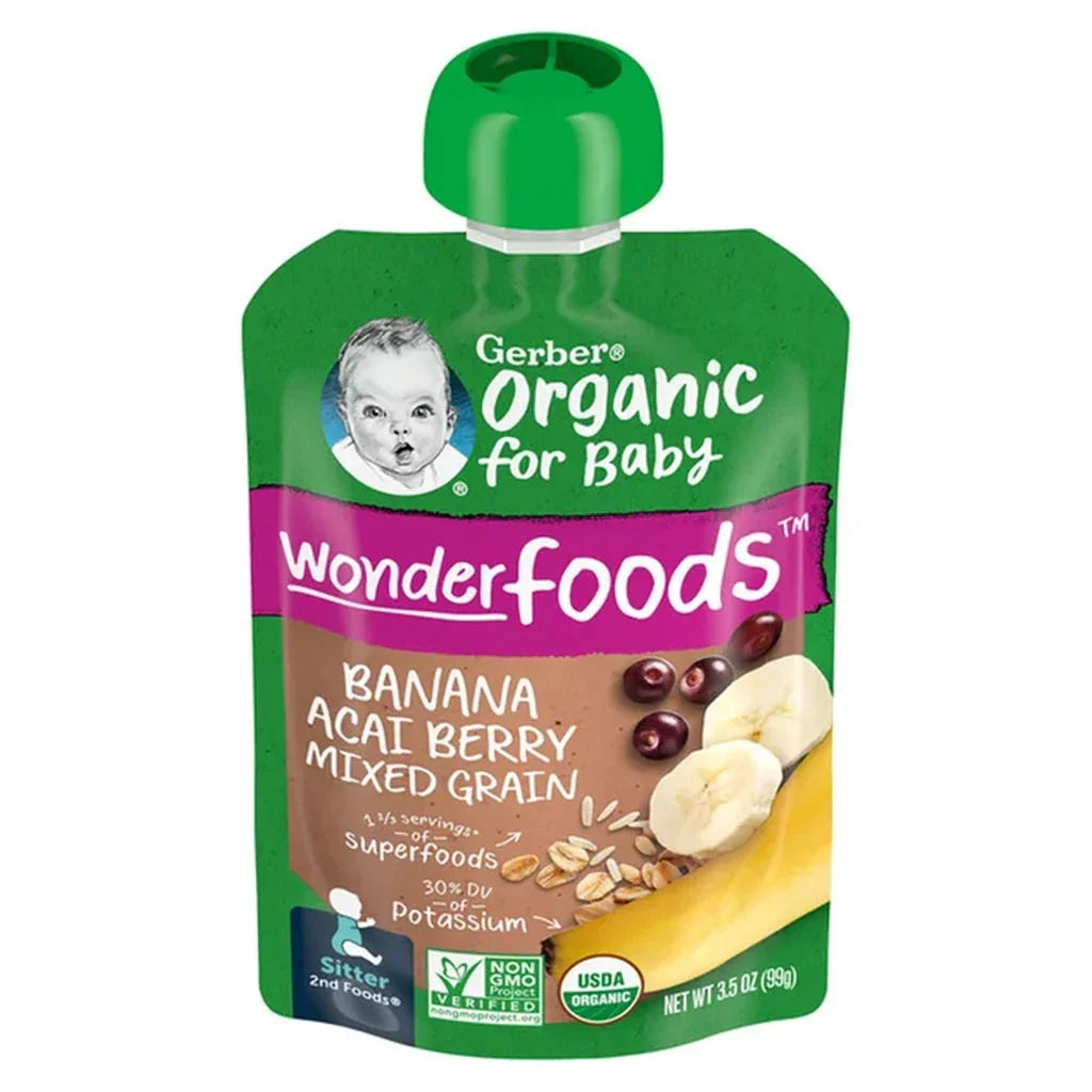 Gerber Organic 2nd Foods Fruit And Grain Banana Acia Granola Baby Food 99 g - Easy Pharmacy LLC