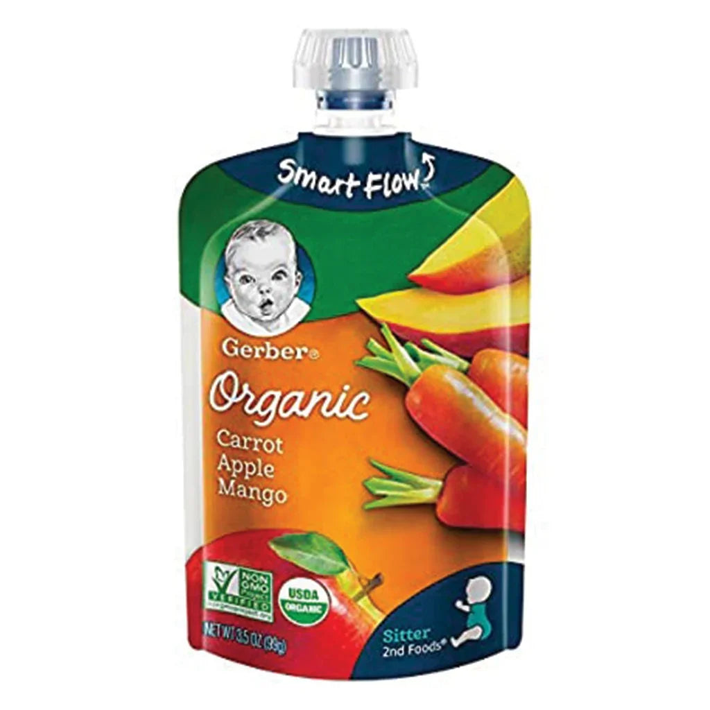 Gerber Organic 2nd Foods Sitter Carrot, Apple And Mango Baby Food 99 g - Easy Pharmacy LLC