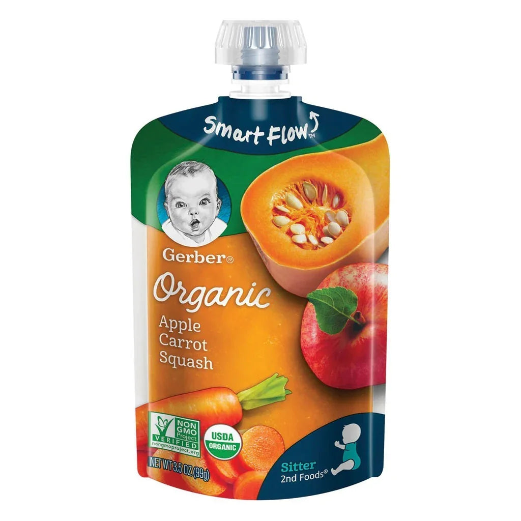 Gerber Organic 2nd Foods Sitter Apple, Carrots And Squash Baby Food 99 g - Easy Pharmacy LLC