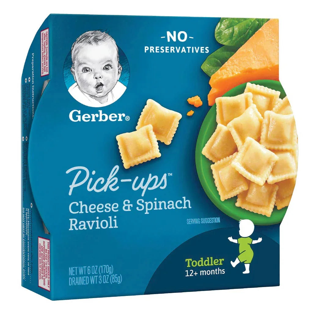 Gerber® Pick-Ups 12+ Months Cheese And Spinach Ravioli 170 g - Easy Pharmacy LLC