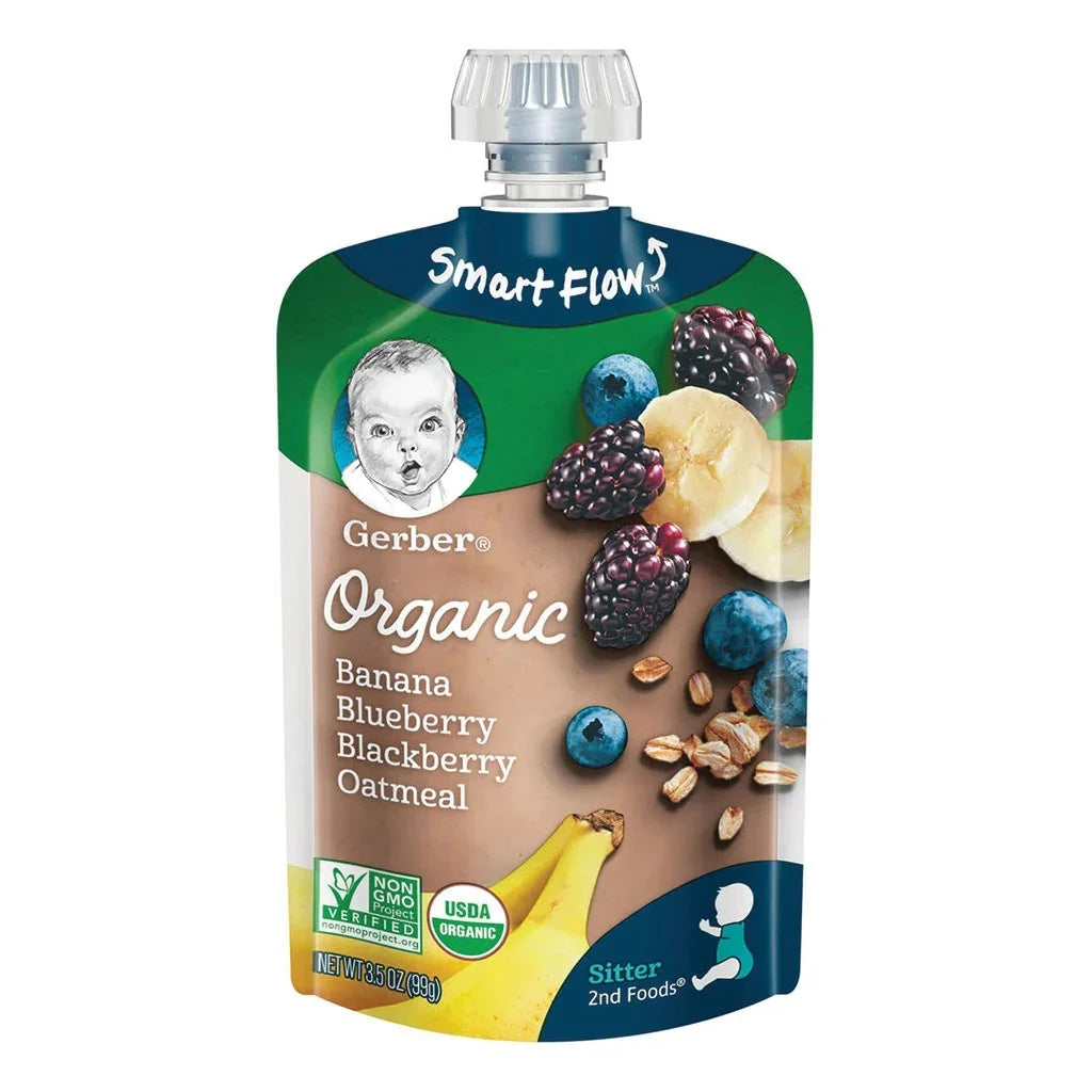 Gerber® Organic 2nd Foods Banana, Blueberry And Blackberry Oatmeal Baby Food - Easy Pharmacy LLC