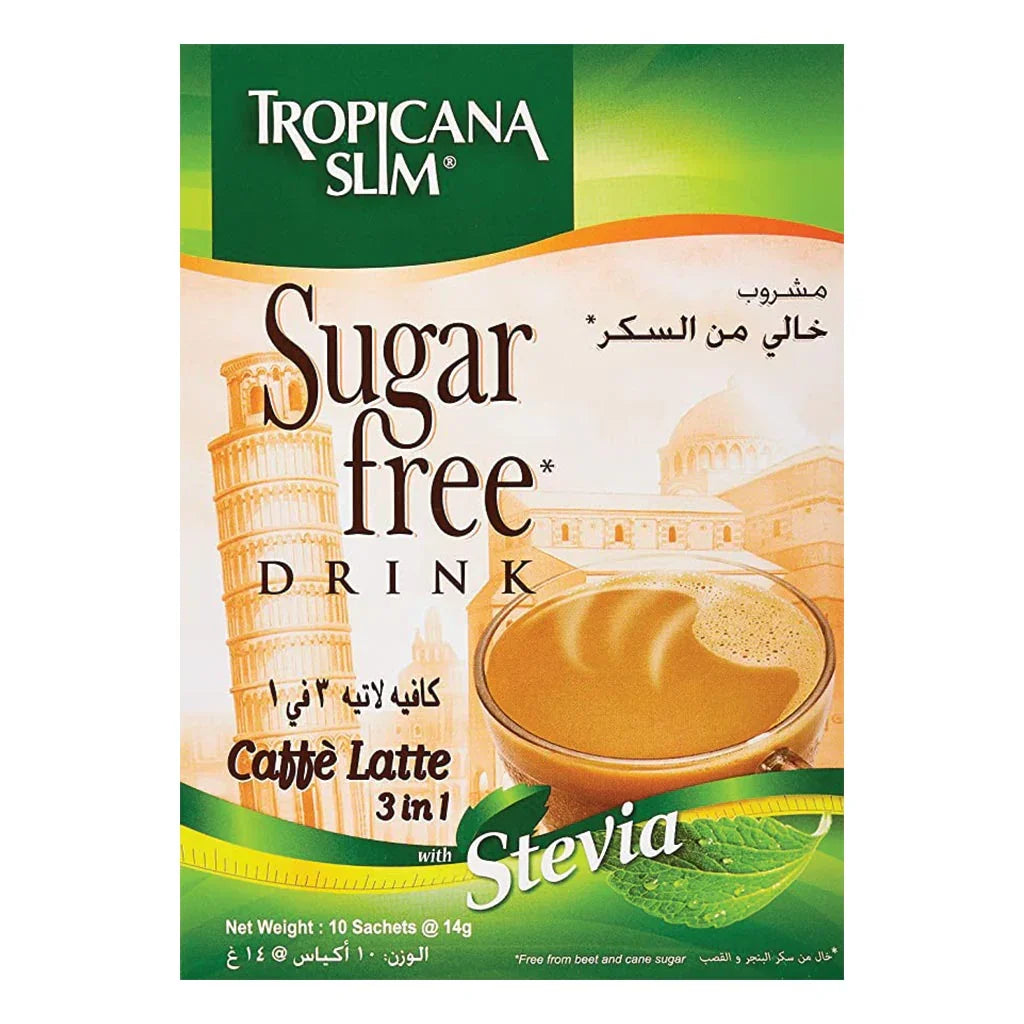 Tropicana Slim® Sugar Free Drink Caffee Latte 14 g 10's - Easy Pharmacy LLC